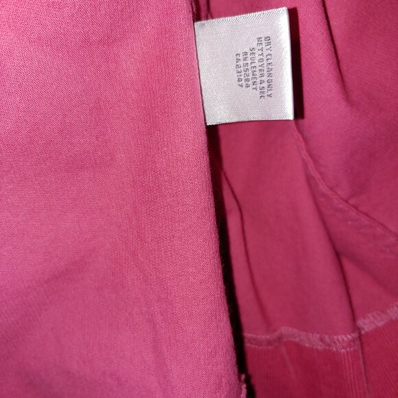 Talbots Collection Stretch Button Front Corduroy Jacket Size 16 Hot Pink Fuchsia - Picture 5 of 8